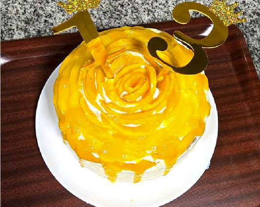 Sunshine Mango Delight Cake - Eggless